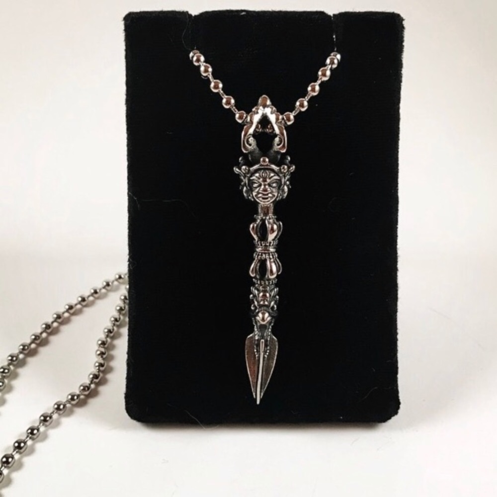 Stainless steel erawan luck / rocker men necklace - Picture 4 of 8
